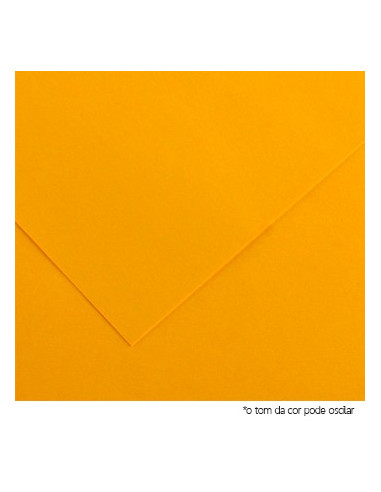 Cartolina 180gr 1 Folha A4 Laranja Forte / Ocre