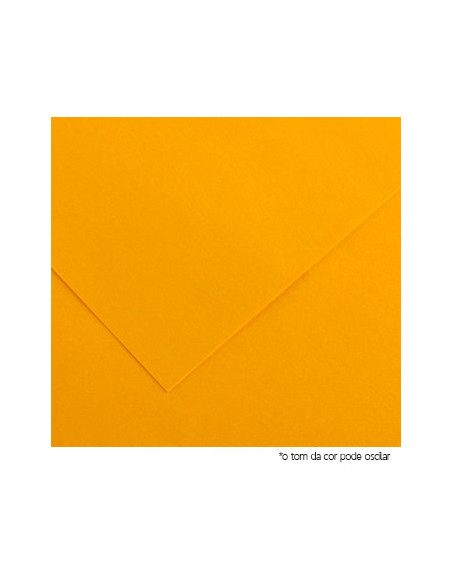 Cartolina 180gr 1 Folha A4 Laranja Forte / Ocre