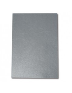 Capa Encadernar Conqueror Couro 300gr 50Fls A4 Cinza Metaliz