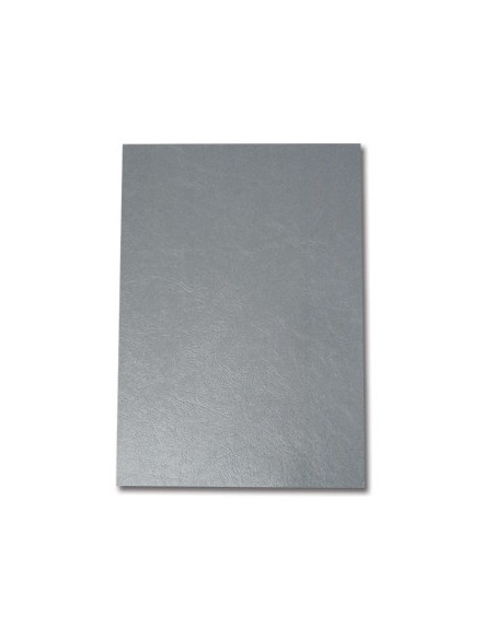 Capa Encadernar Conqueror Couro 300gr 50Fls A4 Cinza Metaliz