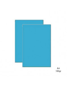 Cartolina 180gr 100 Folhas A4 Sirio Azul Ceu