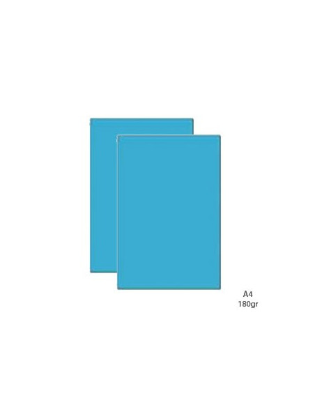 Cartolina 180gr 100 Folhas A4 Sirio Azul Ceu
