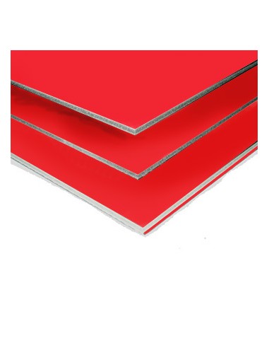 Placa Kapa Line Vermelho 5mm 50x70cm Pack40un