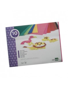 Trabalhos Manuais Papel de feltro 10 Folhas