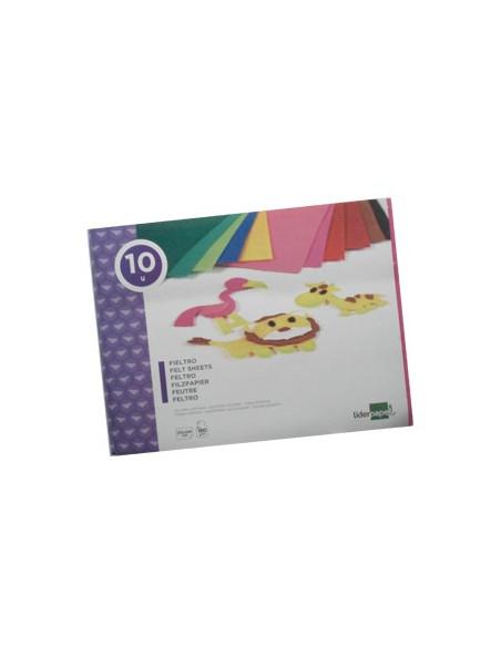 Trabalhos Manuais Papel de feltro 10 Folhas
