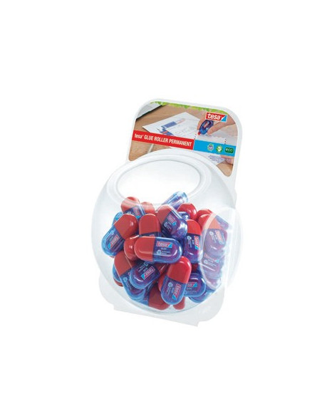 Cola Mini Roller Colagem Permanente Tesa - Bomboneira 48unid