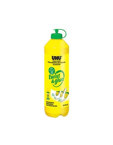 Cola Liquida 810ml UHU Twist & Glue Renature recarga