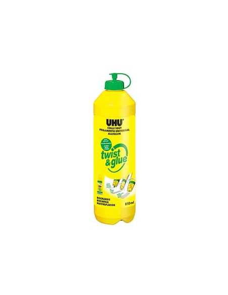 Cola Liquida 810ml UHU Twist & Glue Renature recarga