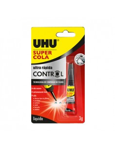 Cola Ultra Rápida Control UHU Super Cola 3gr Blister 1un