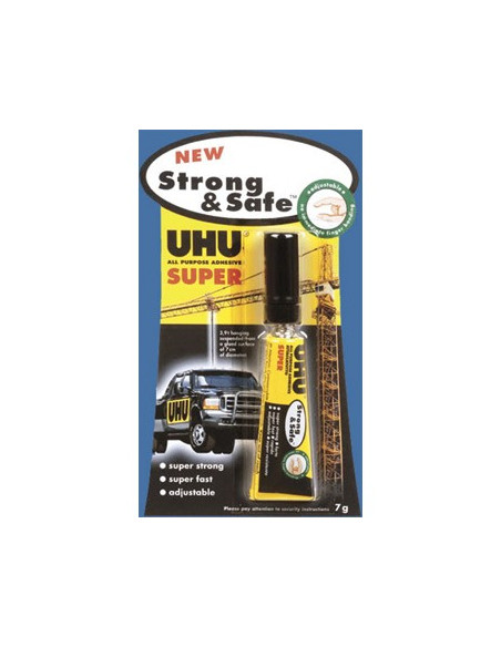 Cola Rápida UHU Strong & Safe 7gr Blister 1un