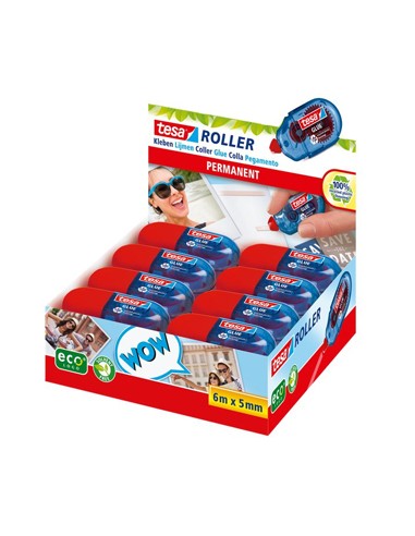 Cola Mini Roller Colagem Permanente Tesa 5mmx6mts 1 Uni