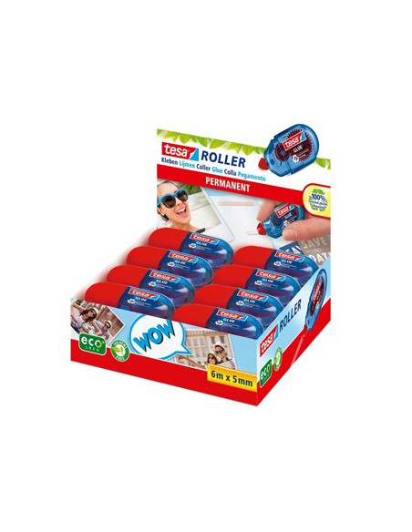 Cola Mini Roller Colagem Permanente Tesa 5mmx6mts 1 Uni