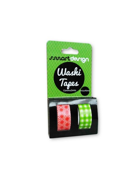 Fita Adesiva Decorativa Washi Tape Miscelania 2un