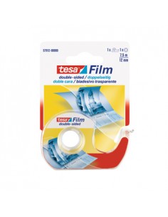 Fita Adesiva Dupla Face Tesa + Desenrolador 12mmx7,5mt