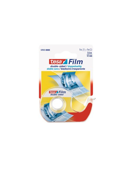 Fita Adesiva Dupla Face Tesa + Desenrolador 12mmx7,5mt
