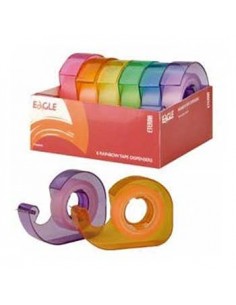 Fita Adesiva 13mmx2m c/Dispensador  Eagle (Expositor 6 un)