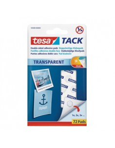 Almofadas Bi-Adesivas Tesa TACK Transparentes 72uni