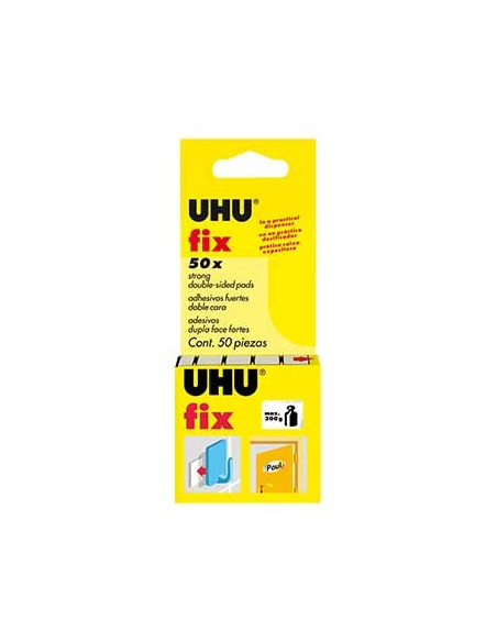 Fixadores UHU Adesivos Dupla Face Fix 50un