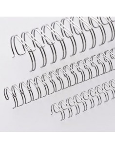 Argolas Metalicas Encadernar Passo 3:1 08mm Cx100 Prata