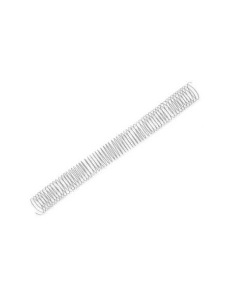 Argolas Espiral Metalicas Passo 5:1 26mm Cx 50 Prata