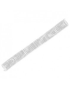 Argolas Espiral Metalicas Passo 5:1 30mm Cx 50 Prata