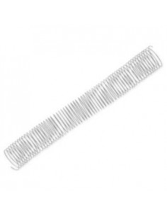 Argolas Espiral Metalicas Passo 5:1 38mm Cx 25 Prata