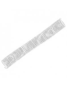 Argolas Espiral Metalicas Passo 5:1 44mm Cx 25 Prata