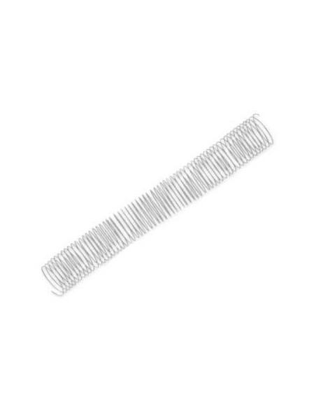 Argolas Espiral Metalicas Passo 5:1 44mm Cx 25 Prata