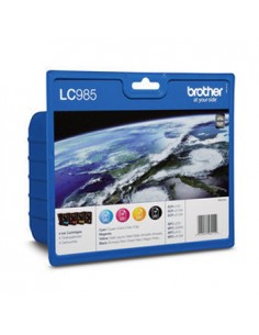 Tinteiro DCPJ125/MFCJ265W/MFCJ410/J315W (LC985VALBP) Pack 4