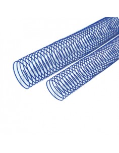 Argolas Espiral Metalicas Passo 5:1 40mm Cx25 Azul