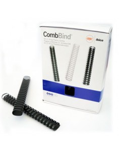 Argolas Pvc Encadernar 38mm 375 Fls Cx50un Preto Ovais