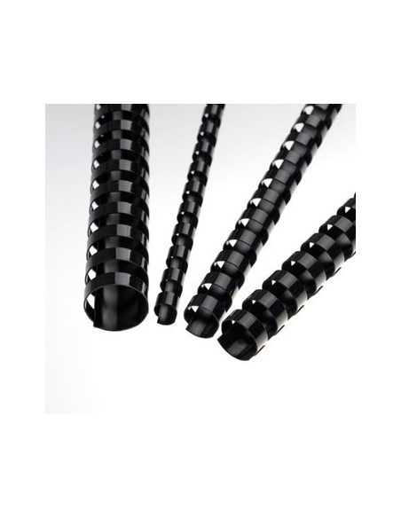 Argolas Pvc Encadernar 22mm para 195 Folhas Cx 100un Preto
