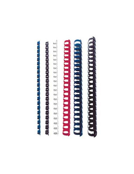 Argolas Pvc Encadernar 25mm para 240 Folhas Cx 50un Branco