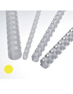 Argolas Pvc Encadernar 14mm para 110 Folhas Cx 100 Amarelas