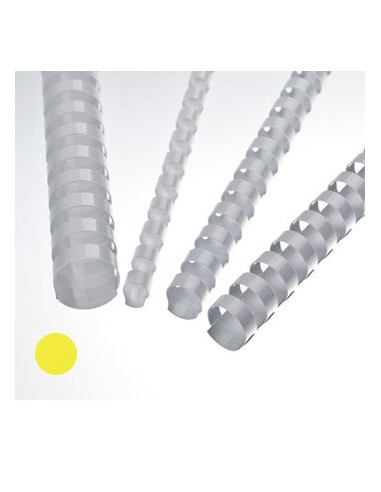 Argolas Pvc Encadernar 14mm para 110 Folhas Cx 100 Amarelas