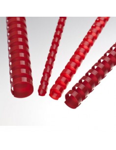 Argolas Pvc Encadernar 16mm 130 Folhas Cx100un Vermelho