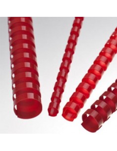 Argolas Pvc Encadernar 18mm p/ 140 Folhas Cx 100un Vermelho