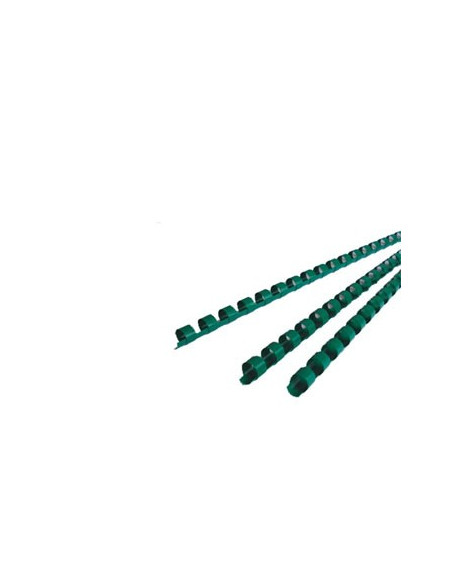 Argolas Pvc Encadernar 06mm p/ 20 Folhas Cx 100un Verde