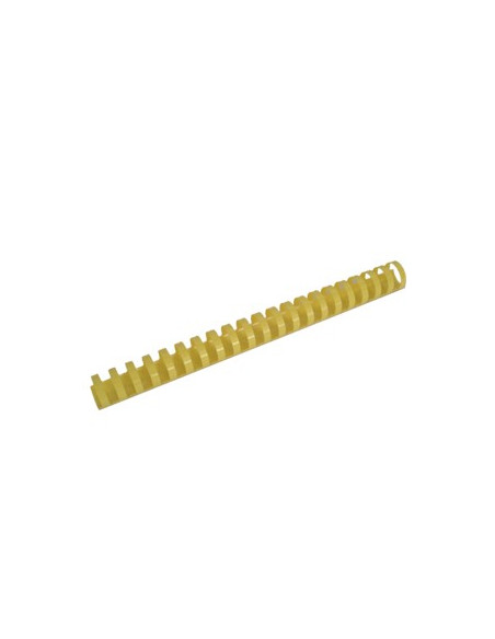Argolas Pvc Encadernar 25mm 240 Folhas Cx50  Amarelo