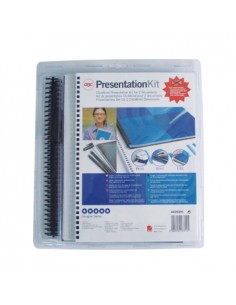 Kit Encadernacao c/ClickBind Argolas 8mm Preto Pack 2un