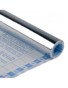Forra Livros Rolo 0.50x3mts autocolante 100mic Prata Metalic