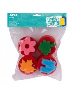 Esponja Carimbo Pintura Apli Kids Paint & Fun 4un