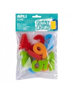 Esponja Carimbo 123 Apli Kids Paint & Fun 10un