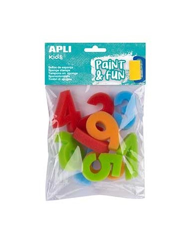 Esponja Carimbo 123 Apli Kids Paint & Fun 10un