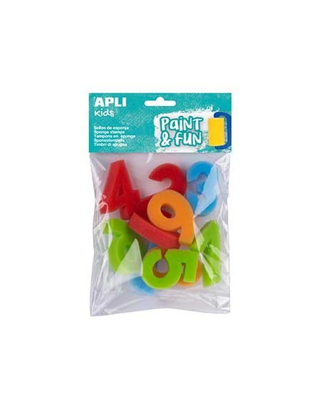 Esponja Carimbo 123 Apli Kids Paint & Fun 10un