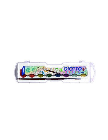 Aguarelas Giotto Glitter Cores Sortidas Cx 8