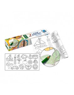 Rolo de Papel Adesivo com relevo para colorir 30cmx4mts Uni