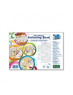 Folhas Papel Adesivo para colorir 297x200mm 25 Folhas