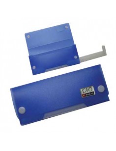 Estojo Plastico Smead c/compartimento inferior Azul