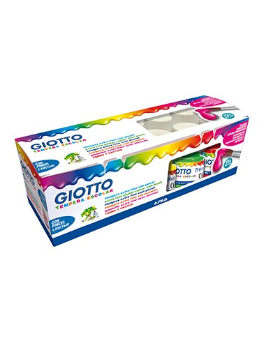 Guache Liquido Giotto Escolar 25ml Caixa 12un + Pincel